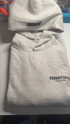 Fear of God Essentials grijze hoodie   maat M   topstaat