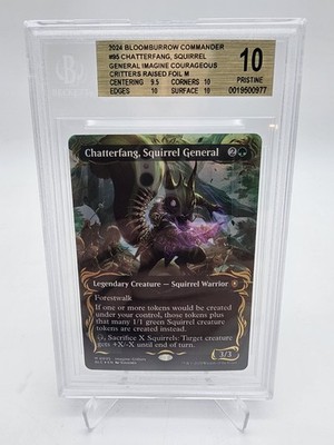 mtg bloomburrow raised foil cards Nissa, Who Shakes the World (Borderless) (Raised Foil) [Bloomburrow Co main image 0