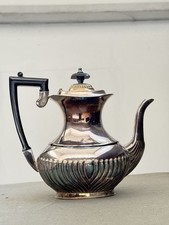 ART DECO VINTAGE KAFFEKANNE VERSILBERT QUEEN ANNE STIL / P. Sheffield & Co. Ltd