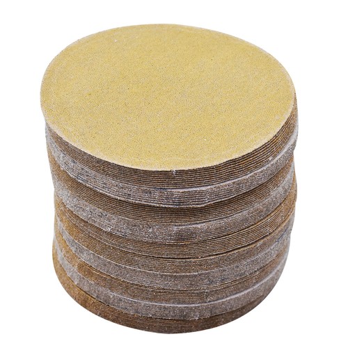 100 Pack 5" 240 Grit Hook Loop Pads Sanding Discs NO-Hole Sand Paper - Picture 4 of 11