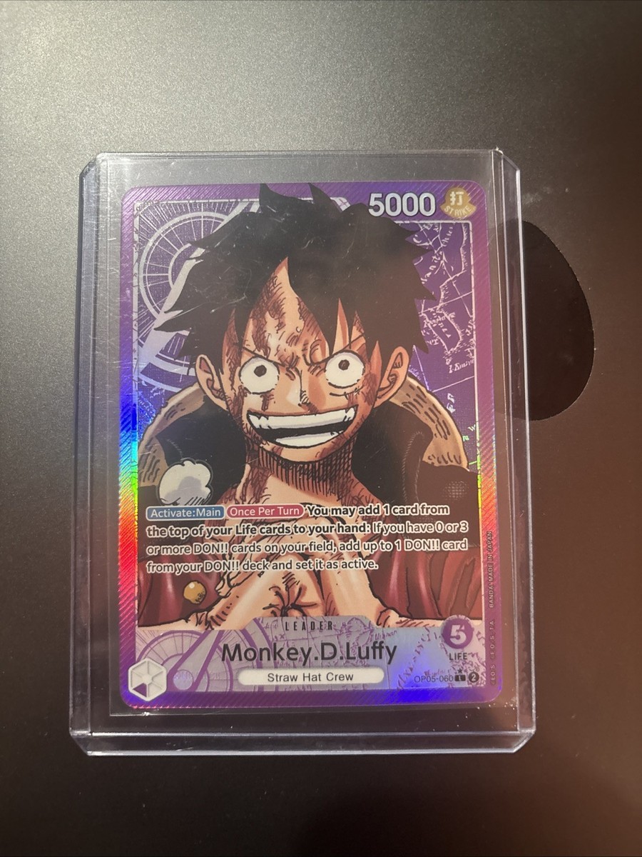 One Piece TCG English Monkey.D.Luffy OP05-060 Alt Art Leader | eBay