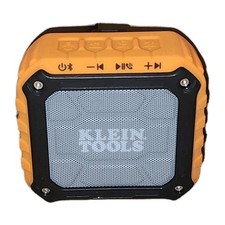 KLEIN TOOLS AEPJS1 Jobsite Bluetooth Speaker,Wireless,Cordless,Aux w/USB Charger