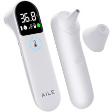 AILE Digital Temperature Thermometer for Ear and Forehead: Infrared Thermometer