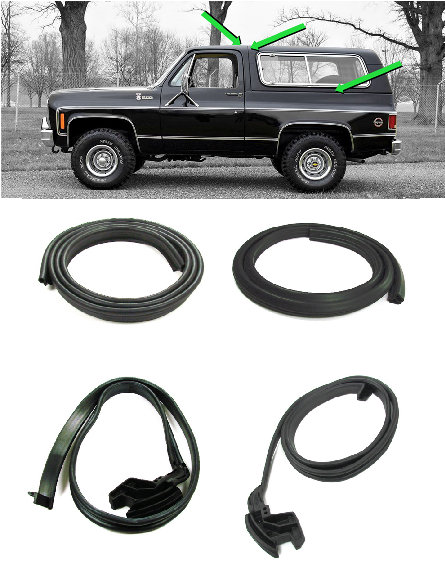 1976-1991 Blazer & Jimmy Hard Top Side Weatherstrip Seal Kit 1976-1991 Blazer & Jimmy Hard Top Side Weatherstrip Seal Kit