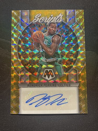 2023 Mosaic NBA Basketball Kendrick Perkins Scripts Gold 03/10 Auto. | eBay