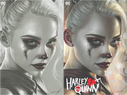 Harley Quinn #41 B&W Virgin and Trade - SET by Carla Cohen DC Comics 2024