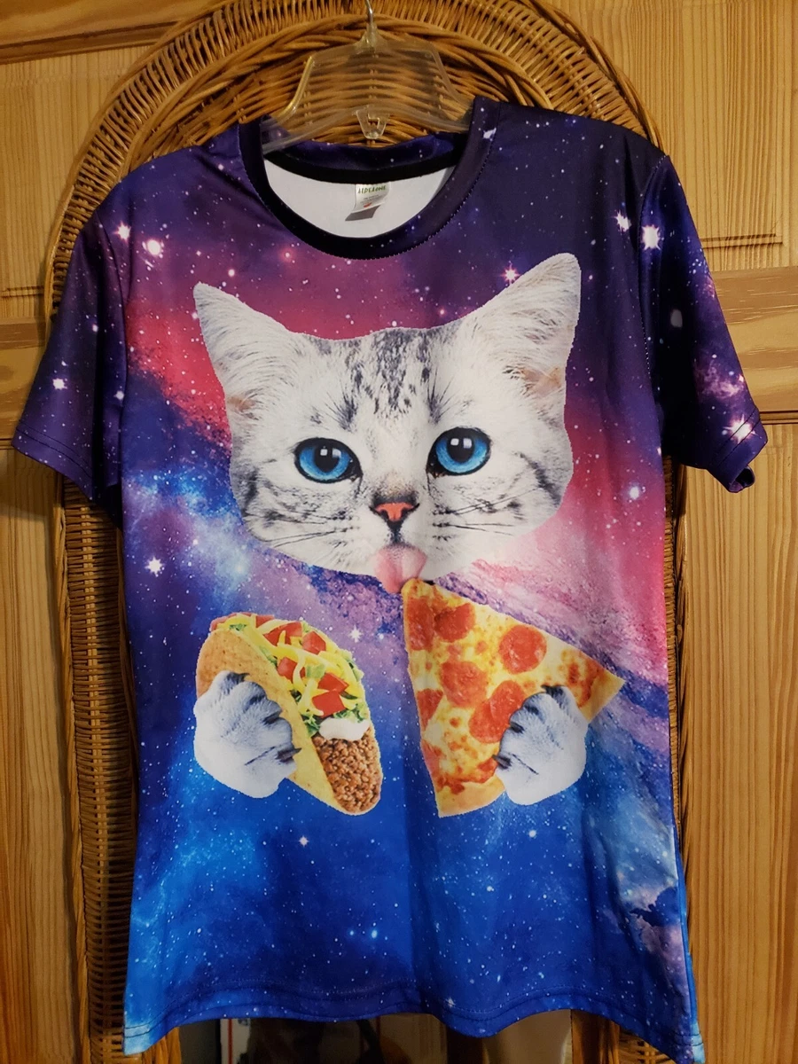 Galaxy Pizza Cat Leggings Multiple Size M - $11 (56% Off Retail