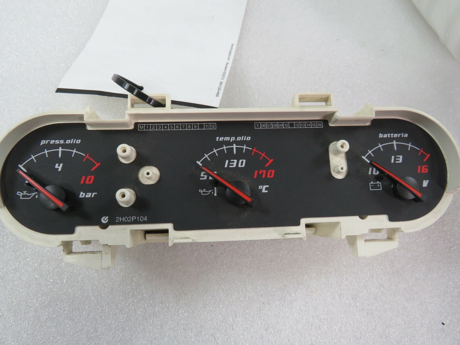 Lamborghini Gallardo, Coupe, Oil PSI, Oil Temp, Battery Gauge, Used, 400857251K