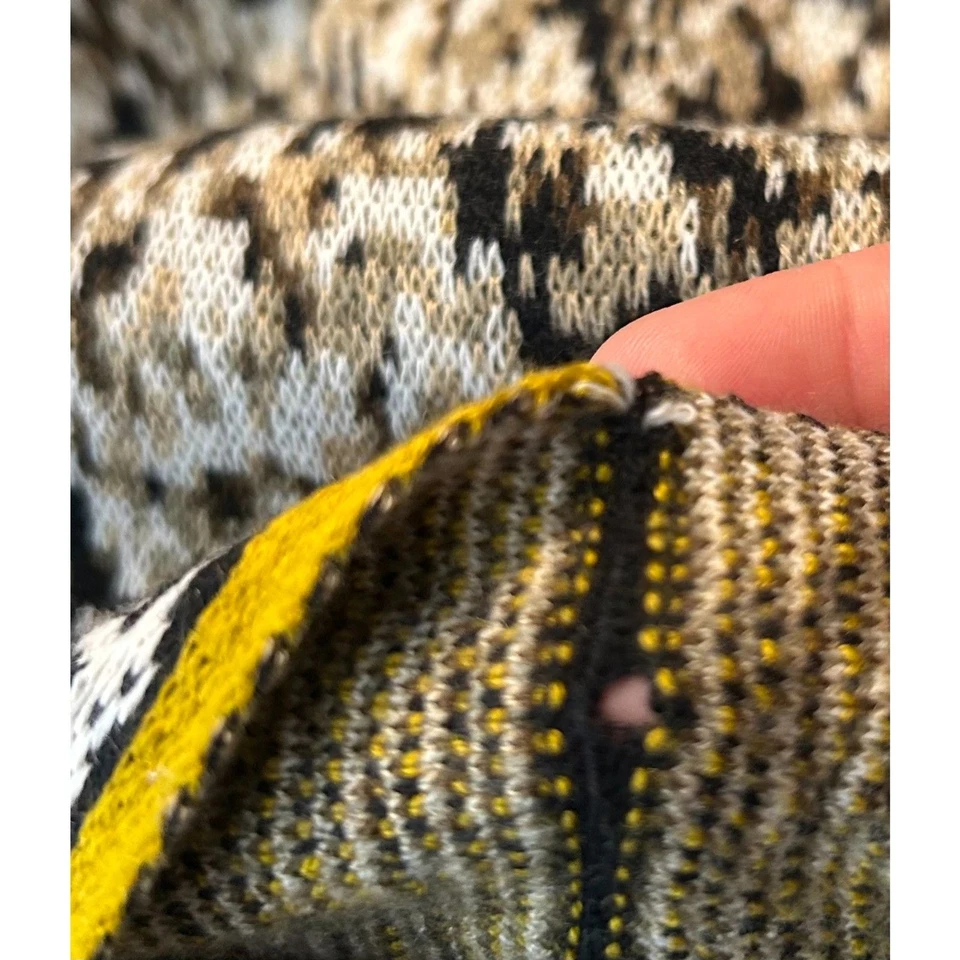 Cárdigan Anthropologie Vertigo Floral Dorado y Negro Talla Grande  Foto 2 de 4