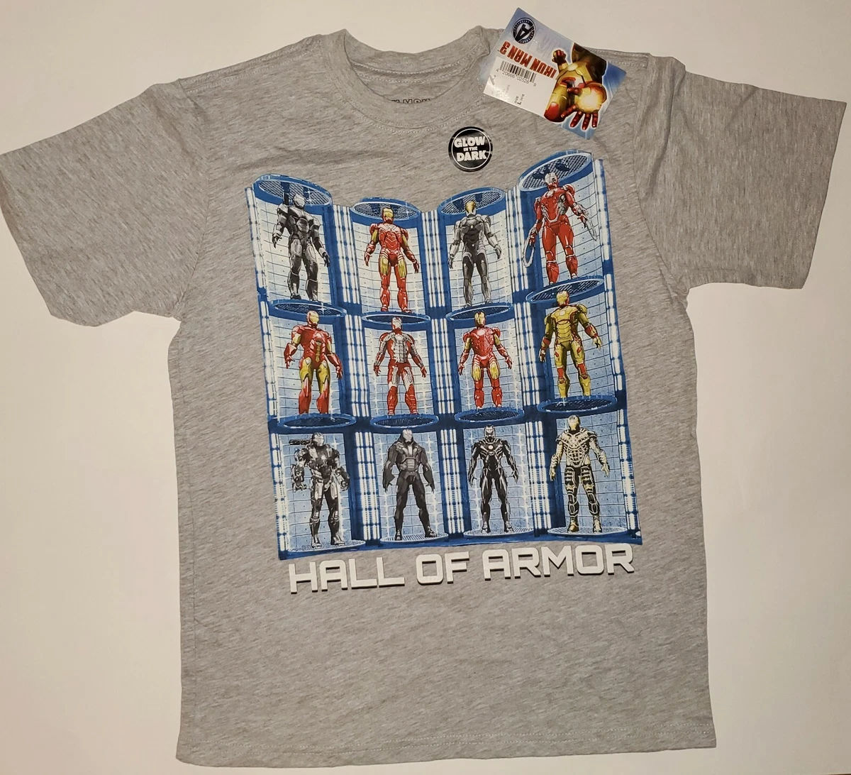 Iron man top t shirt glow