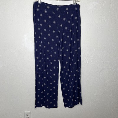 Soma Pajama Pants Medium Sleepwear Lounge PJs Lightweight Blue