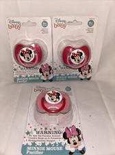 Set 3Disney Baby Minnie Pacifiers w/ Covers Brand new - New box 2
