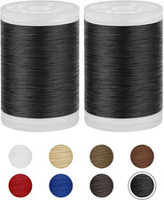 330 Yards Extra Strong Upholstery Thread,Black Bonded Nylon Thread for Denim Le