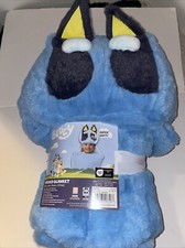 Bluey Youth Kids Hooded Blanket 30 x 50 Super Soft Polyester NWT