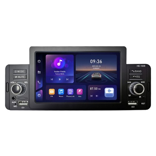 Singolo 1 DIN Auto Stereoradio MP5 Lettore Carplay 5"" BT Telecomando - Foto 2 di 15