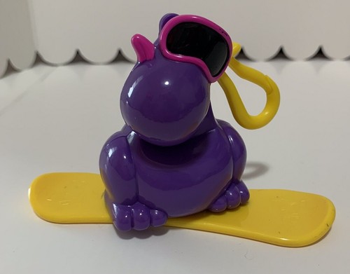 Fantazzmo NERD Candy Dispenser Toy Hippo On A Ski Board w/ Googles Clip On
