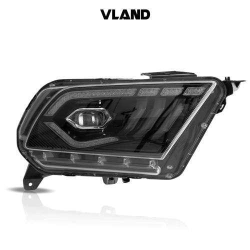 LED Projector Headlights For 2010-2014 Ford Mustang Front Lamps w/Sequential - Bild 2 von 11