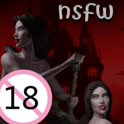 Beautiful Vampire Full Resin Figures Model Kit 1/24 Scale 75mm Unpainted Toys