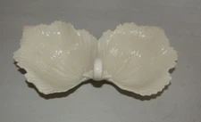 LENOX PORCELAIN WOODLAND DOUBLE LEAF SERVING, CANDY OR NUT DISH ~USA