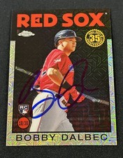 2021 Topps Chrome 1986 35th Anniversary Signed Bobby Dalbec Card Autographed