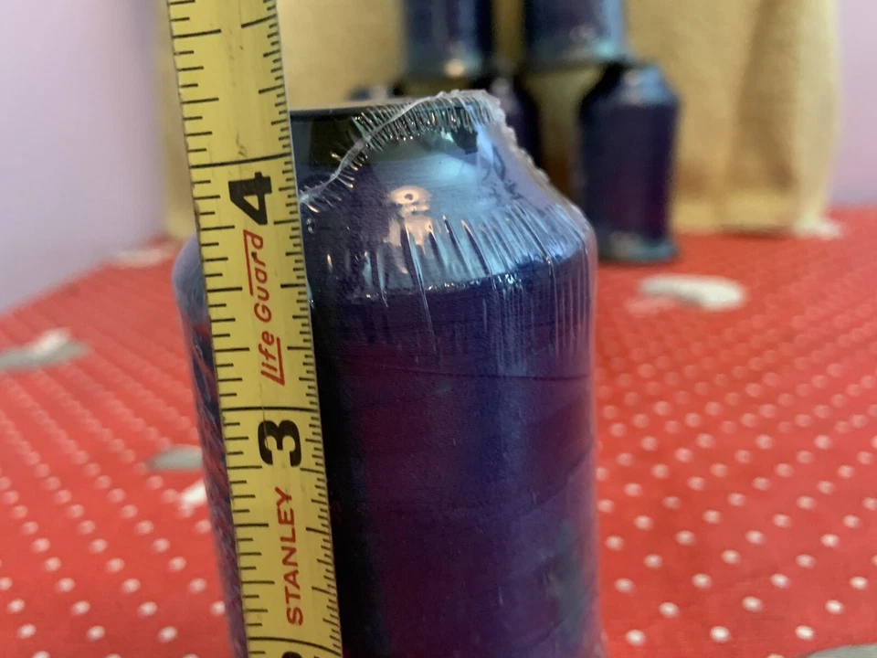 Coats Emb Thread Lubed Polyester Optic Blue NEW Lot Of 6 See Label For Info - Image 3 of 4