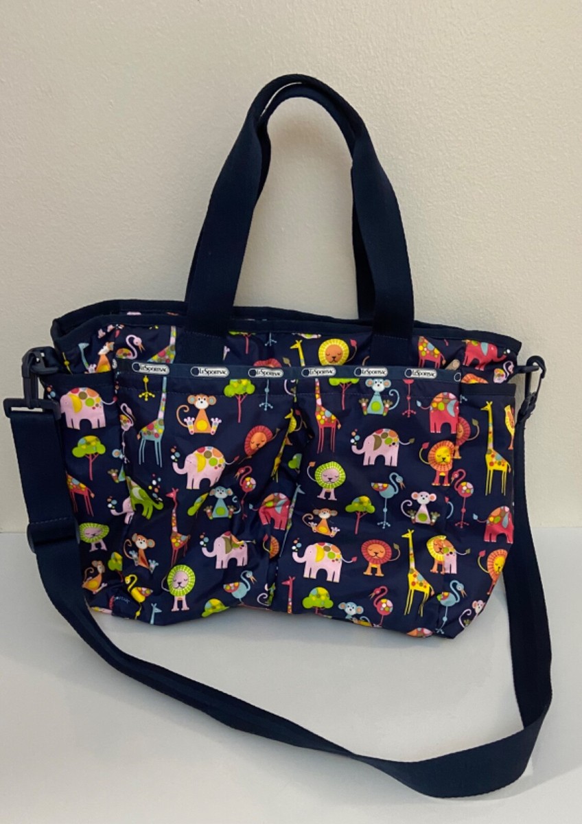 Lesportsac Large Baby Diaper Bag Safari Nylon Blue