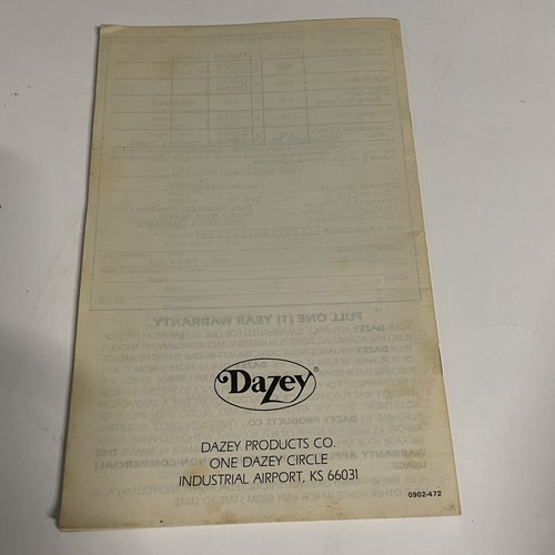 Vintage Dazey DCP-6 Chefs Pot Fry Cook Stem Slow Cook Recipe & Instruction Book - Picture 2 of 5