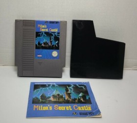 Milon's Secret Castle Game Cartridge Instructions Manual Authentic NES Nintendo
