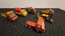 Set of 6 Vintage Mini Tonka Trucks   Great for Parts or Restoration
