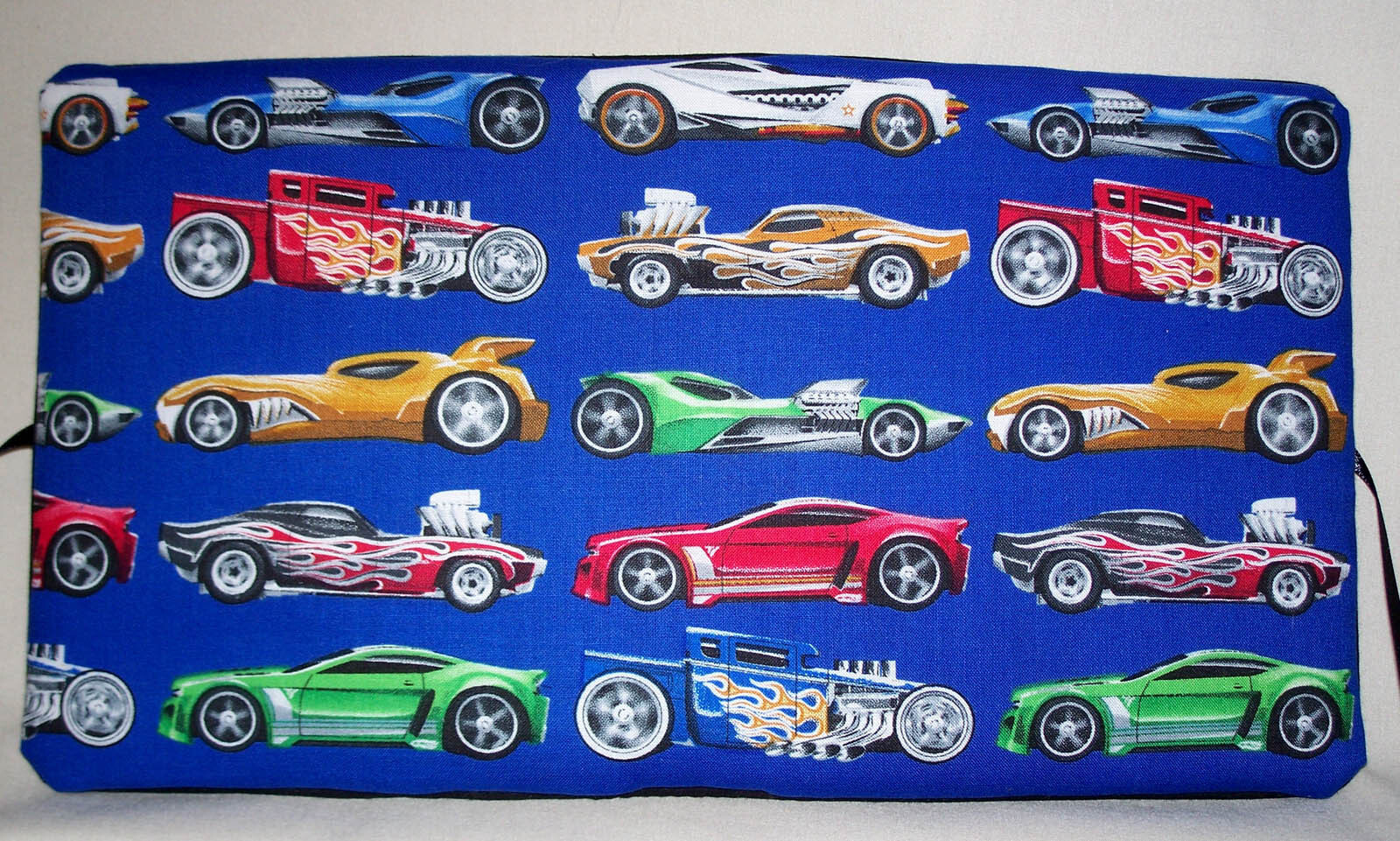 Hot Wheels Children Handcrafted Handmade Photo Album Holds 100 4"X6" - NEW Blue