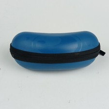 Costa Del Mar Sunglasses Zip Case Semi-Hard Shell Blue Clamshell Travel Carrier