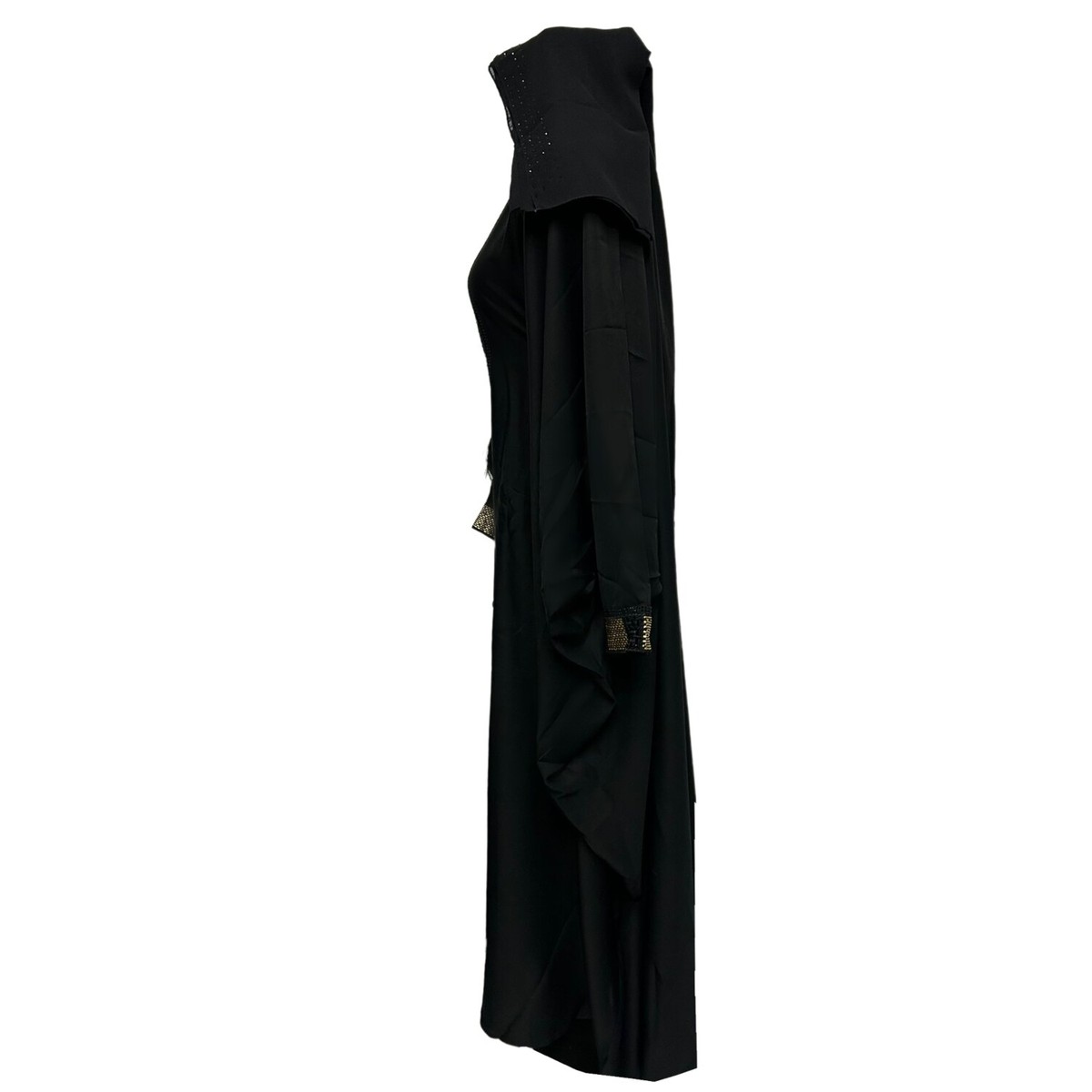 BUTTERFLY - yasaka様 アムルタート Black Butterfly Abaya Farasha Jalabiya Arab Dress With Stone