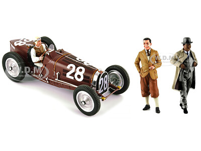 BUGATTI T59 #28 MONACO GP (1934) W/ 3 FIGURES 1/18 LE MANS