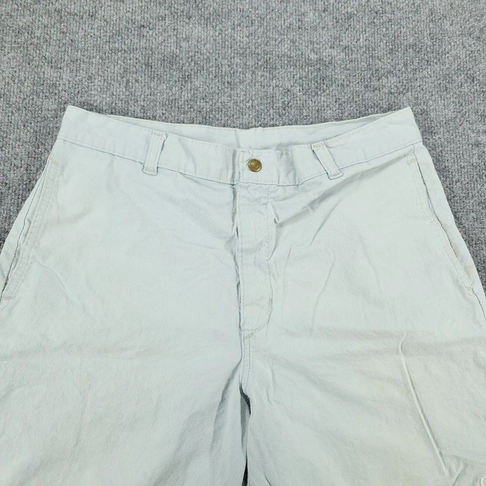 Pantalones Cortos Op Para Mujer Talla 34 Azul Bermudas Tiro Alto Bolsillos Bordados 32x8 Adulto Foto 2 de 4