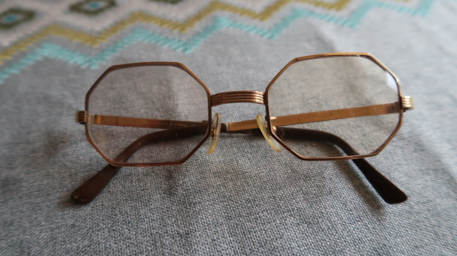 Antique Hexagon Gold Filled Eyeglasses 4620 Gem