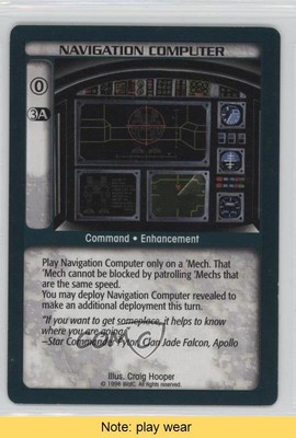 1996-98 Battletech CCG Navigation Computer READ 2s8