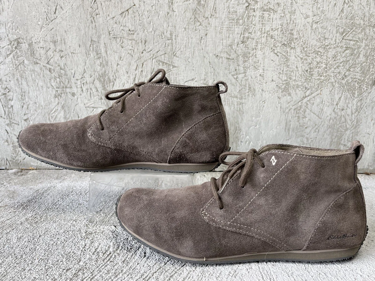 Eddie Bauer Transition Women s Taupe Suede Athletic Lace Up Chukka