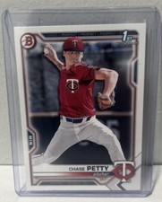2021 Bowman Paper Chase Petty 1st Twins