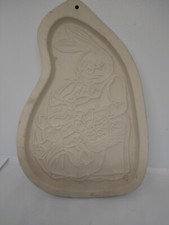 Easter Bunny Longaberger Pottery Cookie/Craft Mold 1997 Made In USA