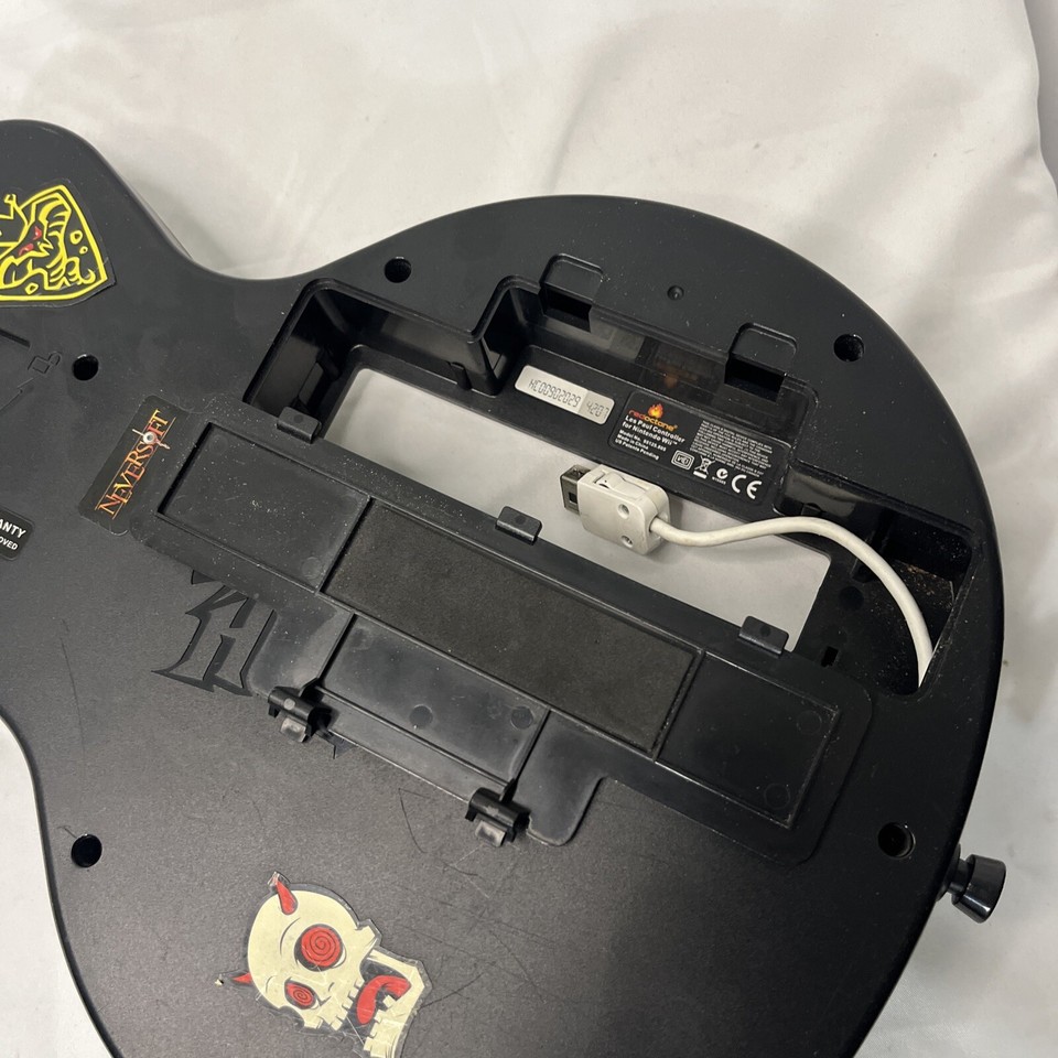 Nintendo Wii Gibson Les Paul Guitar Hero Red Octane Controller White