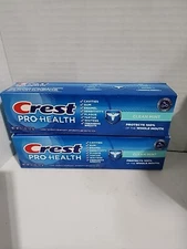Lot Of 2Crest Pro-Health Clean Mint Fluoride Toothpaste Tube 4.3oz each Exp 1/26