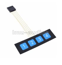1x4 Keys Matrix Keyboard Array Membrane Switch Control Panel Slim Keypad