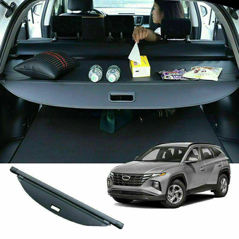 For Hyundai Tucson 2022 2023 Car Rear Trunk Cargo Cover Security