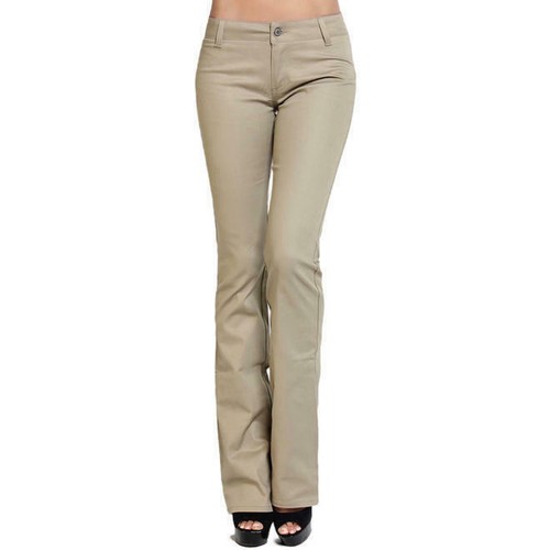 NEW DICKIES GIRLS Slim fit, Bootcut Khaki PANTS N882 THE WORKER NWT eBay