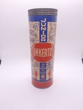 Vintage Tinkertoy Junior Set with Original Canister 1940's Construction Toy