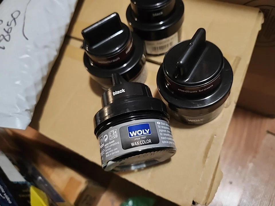 Woly Wax Color 590309 Marrón Medio/Negro - Juego de 4  Foto 3 de 3