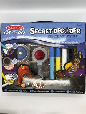 melissa & doug on the go secret decoder deluxe activity set