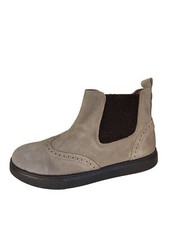 Eli Sibaritus Suede Chelsea Boots Booties Taupe Nubuck Wingtip Boys Size 12 US