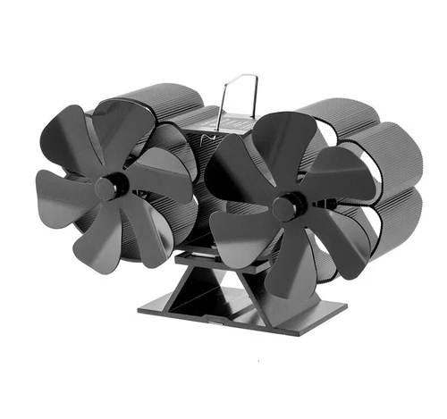 12 Blade Fireplace Fan Wood Stove Fan for Wood Burning Stove,Heat Powered Stove - Picture 15 of 17