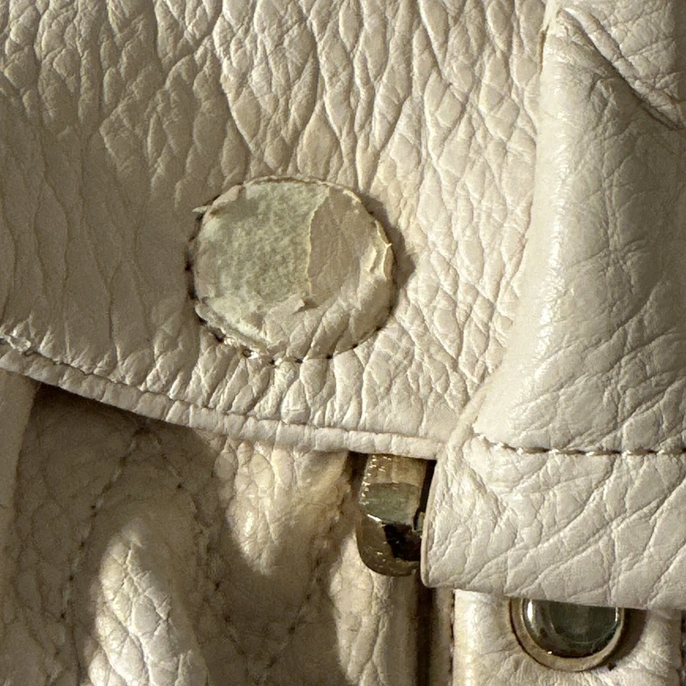 IVANKA TRUMP 皮革双向单肩包米色 — 第 3/4 张图片